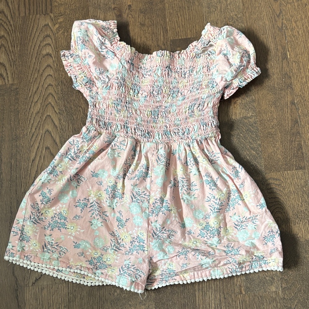 Joie Pink and Blue Floral Kids Romper